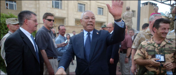 Powell Travels to Baghdad in Effort to Improve Morale